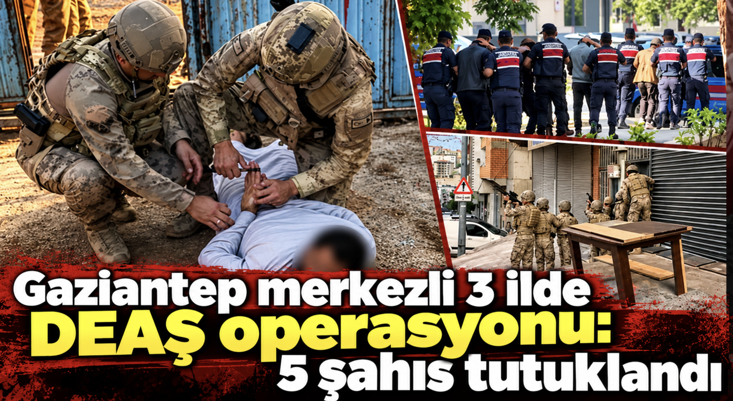 3 İlde DEAŞ Operasyonu: Gaziantep Merkezli Soruşturmada 5 Tutuklama