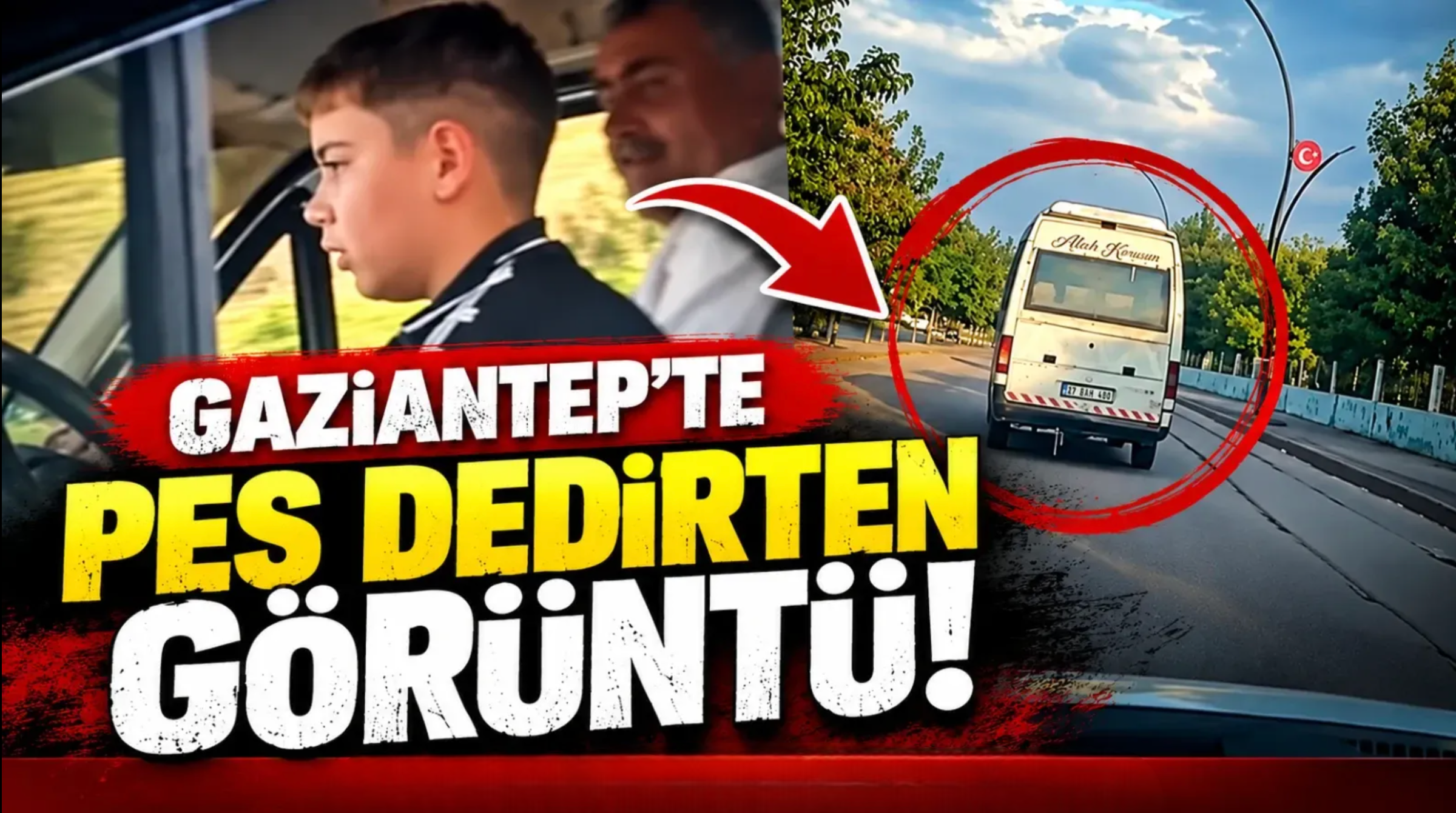 Gaziantep'te PES dedirten görüntü! yürekler ağza geldi..