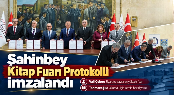 Şahinbey Kitap Fuarı Protokolü imzalandı