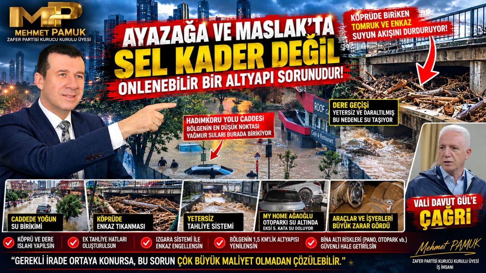 Ayazağa ve Maslak’ta Sel Önlenebilir: Çözüm Altyapıda!