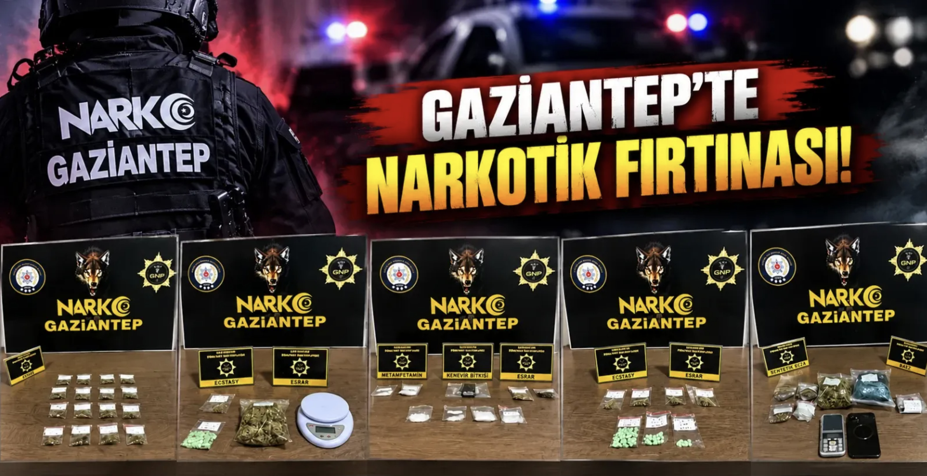 gaziantep’te zehir tacirlerine darbe!