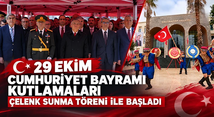 29 Ekim Cumhuriyet Bayramı Kutlamaları Çelenk Sunma Töreni İle Başladı