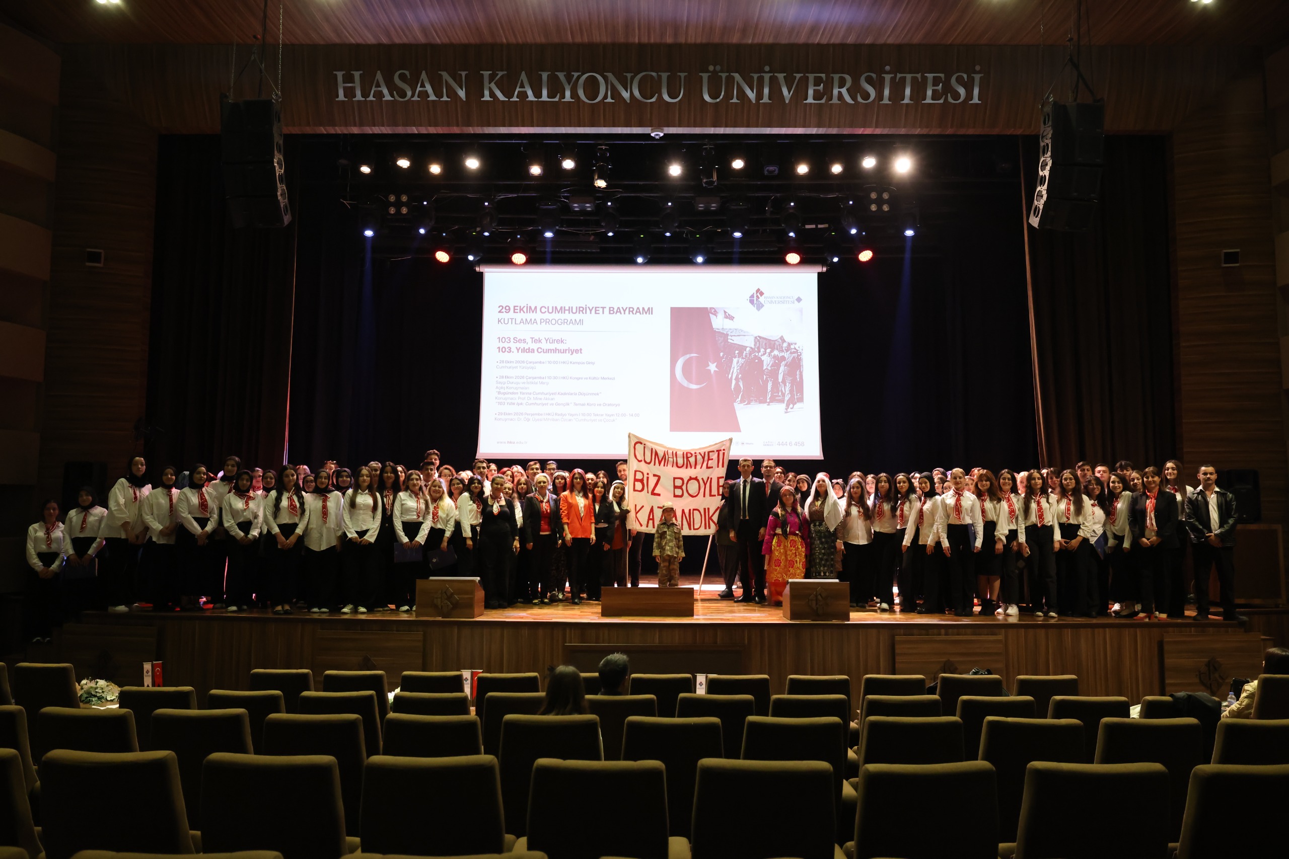 Hasan Kalyoncu Üniversitesi’nde Cumhuriyet’in 103. Yılı Kutlandı