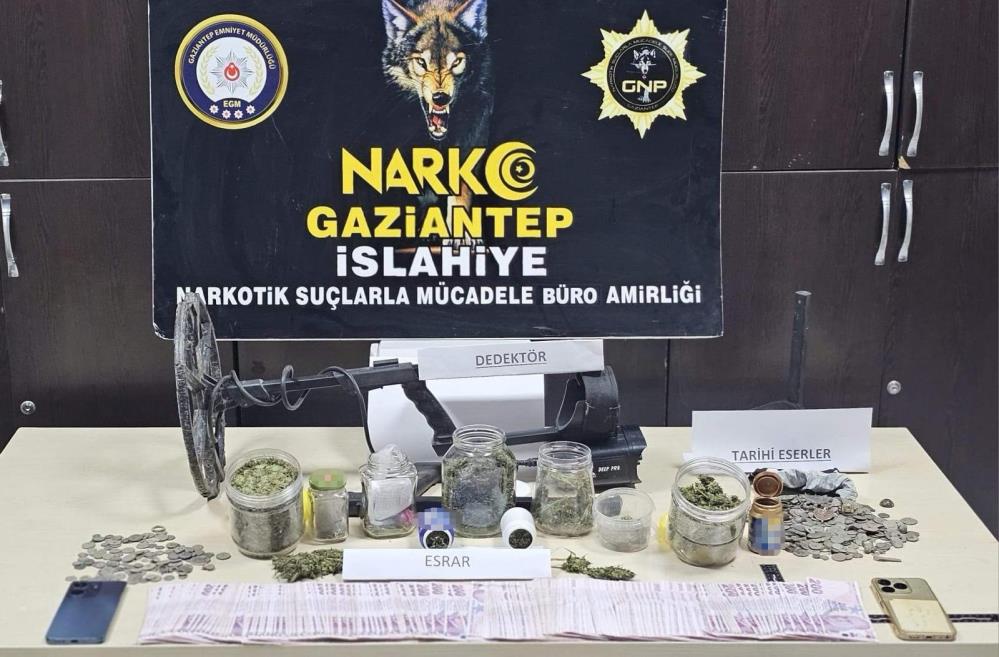 Gaziantep'te 495 adet tarihi eser sikke ele geçirildi: 1 gözaltı