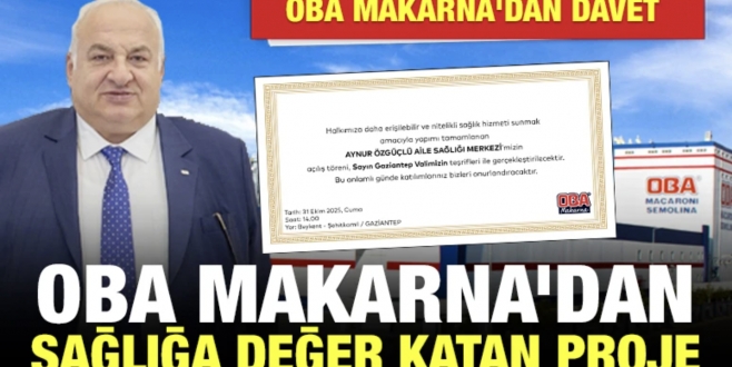 OBA Makarna’dan Sağlığa Değer Katan Proje