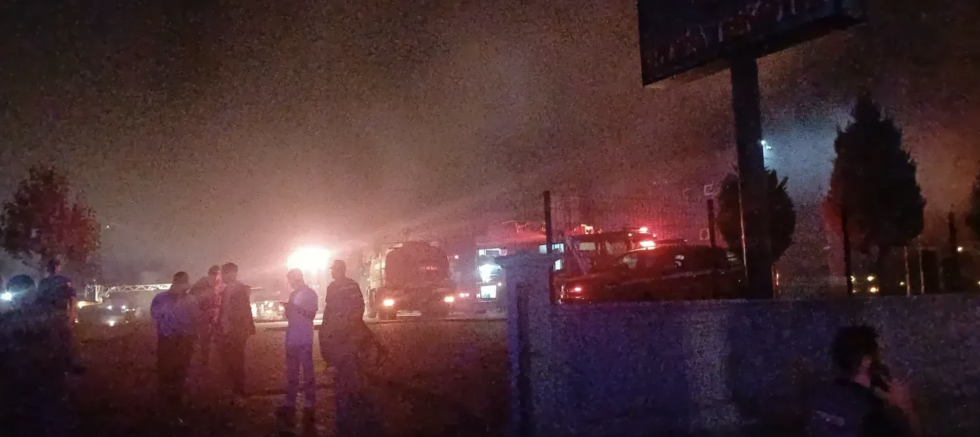 OSB'de Tekstil fabrikasında yangın