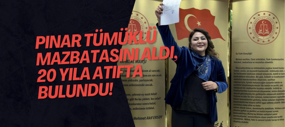 Pınar Tümüklü mazbatasını aldı, 20 yıla atıfta bulundu!