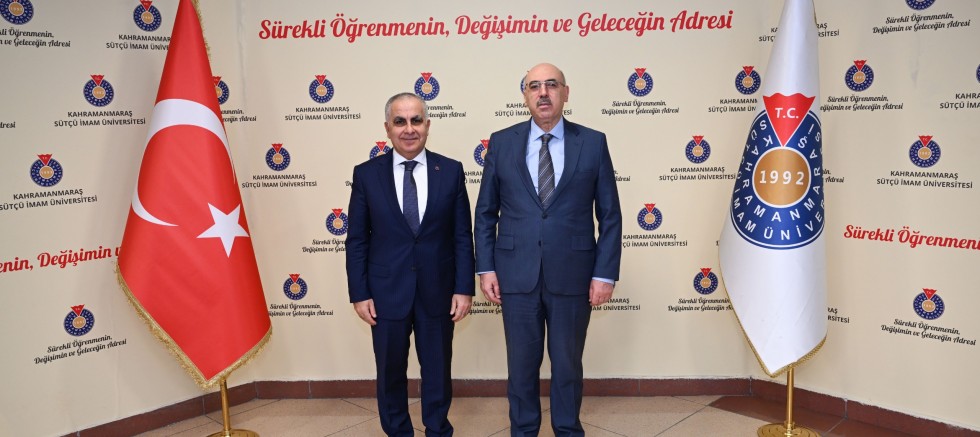 REKTÖR DOĞAN’DAN KSÜ REKTÖRÜ AK’A HAYIRLI OLSUN ZİYARETİ