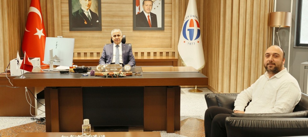 REKTÖR DOĞAN, TÜBİTAK 1002-A PROJESİNİN YÜRÜTÜCÜSÜ ZAFER BULUT’U KABUL ETTİ