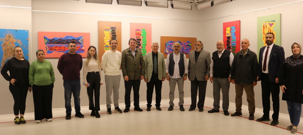 Ressam Mehmet Ali Doğan’dan “Sınırlandırılmış Alanlar: Şamanik Görseller” Sergisi SANKO Sanat Galerisi’nde Açıldı