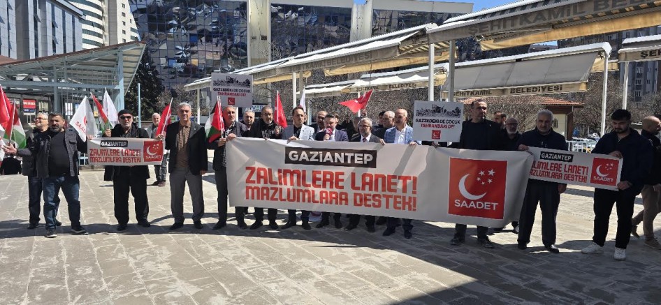 SAADET PARTİSİ “ZALİMLERE LANET, MAZLUMLARA DESTEK” AÇIKLAMASI YAPTI