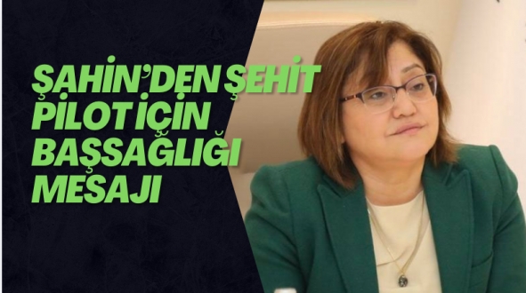 Şahin’den Şehit Pilot İçin Başsağlığı Mesajı