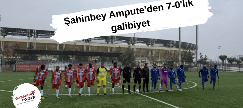 Şahinbey Ampute'den 7-0'lık galibiyet