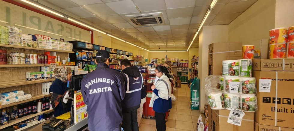 ŞAHİNBEY BELEDİYESİ'NDEN YILBAŞI DENETİMİ