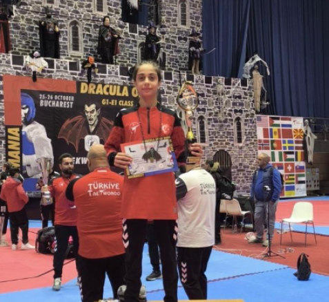 Şahinbey Belediyespor’un Altın Kızı Bükreş’te tarih yazdı