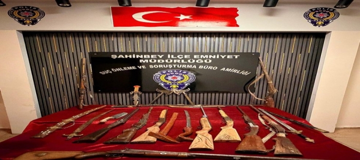 Şahinbey'de Silah ve Kesici Alet Operasyonu