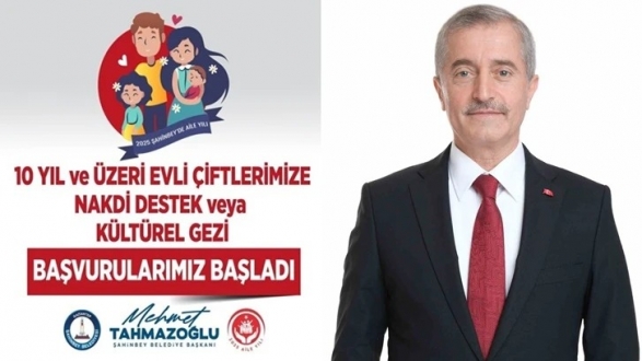 Şahinbey Evli Çiftlere Nakdi Destetk ve Kültürek Geziİ Başvuruları Başladı