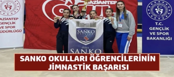 SANKO Okulları öğrencilerinin Jimnastik başarısı