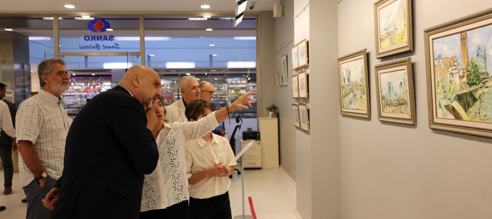 SANKO Sanat galerisinde anneanne-torun sergisi