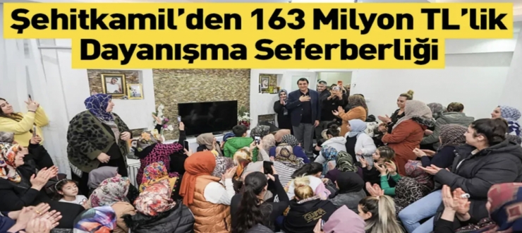 Şehitkamil’de 1 haftada 163 milyon TL dağıtıldı