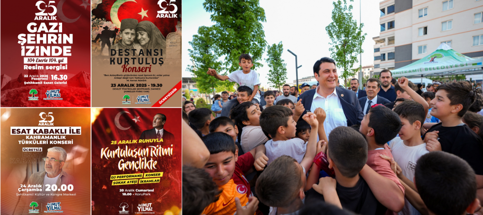  Şehitkamil’de 25 Aralık Coşkusu: Kurtuluşun 104. Yılı Gururla Kutlanıyor