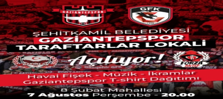 Şehitkamil Belediyesi’nden Taraftarlara Müjde