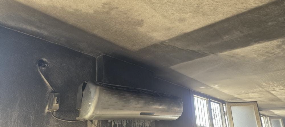 Taziye evinde korkutan yangın