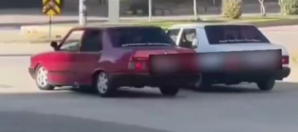 Trafikte drift atarak tehlike saçan 2 Tofaş'a 148 bin TL ceza