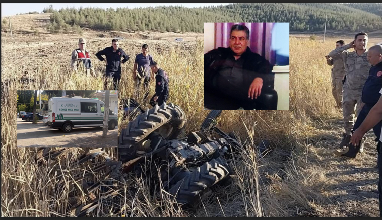 Traktör kazasında hayatını kaybeden çiftçinin cenazesi ailesine teslim edildi