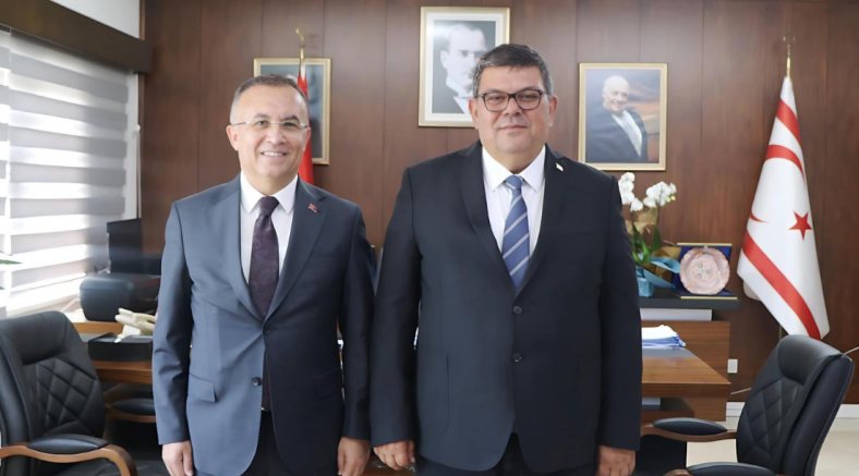 Vali Kemal Çeber’den KKTC Maliye Bakanı’na ziyaret