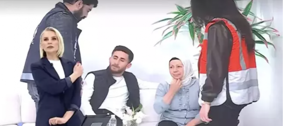 Yasak aşk skandalında damat ile kaynana canlı yayında gözaltına alındı