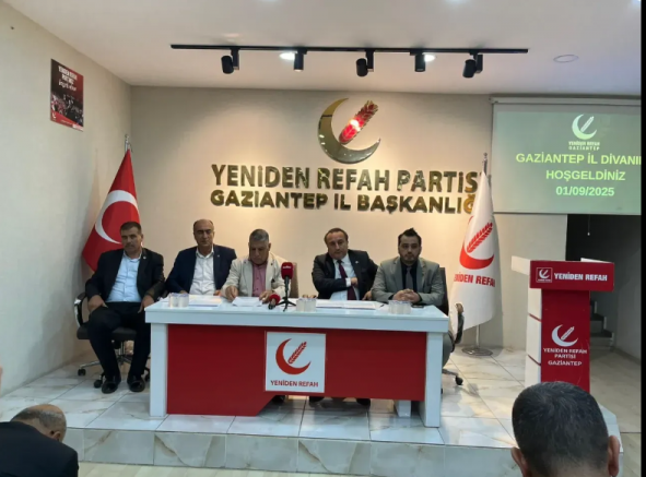 Yeniden Refah Partisi Gaziantep İl Başkanlığında Ağustos Ayı İl Divan Toplantısı Düzenlendi
